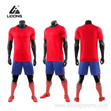 Popular Soccer Uniform Jersey Set For Kids